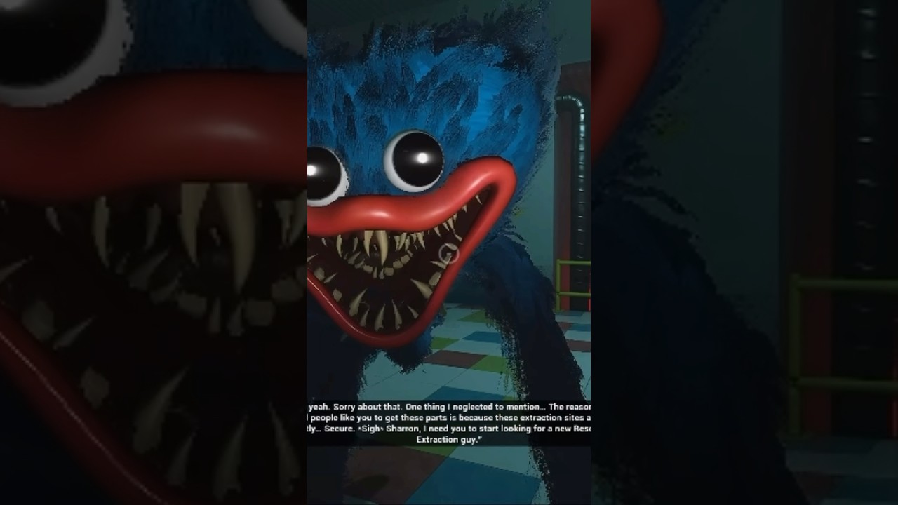 The coast was, in fact, not clear 😃 #poppyplaytime #projectplaytime #huggywuggy #fyp #funny