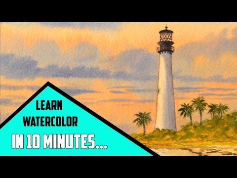 10 Minute Watercolor Tutorial for Absolute Beginners - Start Painting Today! Episode 4