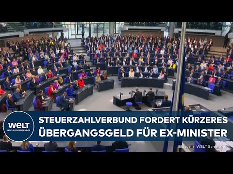STEUERZAHLERBUND FORDERT KÜRZUNG: Ex-Minister sollen schneller auf Übergangsgeld verzichten!