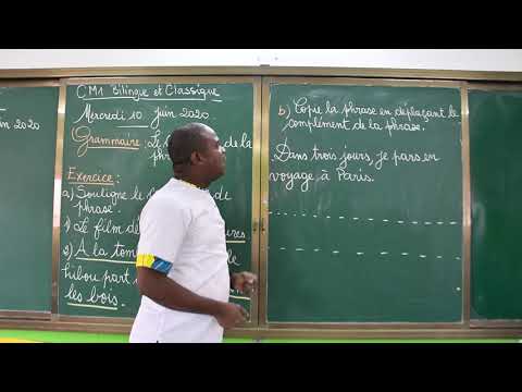 CM1 Bilingue et Classique Exercice Grammaire: le complément de la phrase