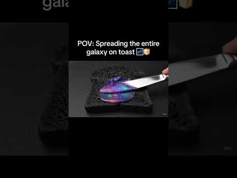 Spreading a galaxy on toast 🌌🍞 #shorts #asmr #satisfying