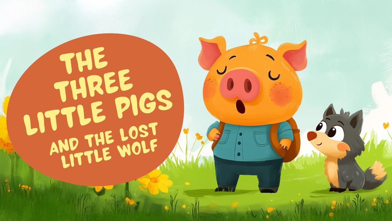 THE THREE LITTLE PIGS and the LOST LITTLE WOLF | Bedtime Stories for Kids