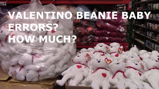 Ty Beanie Baby VALENTINO the BEAR market value review, errors & price information - BBToyStore.com