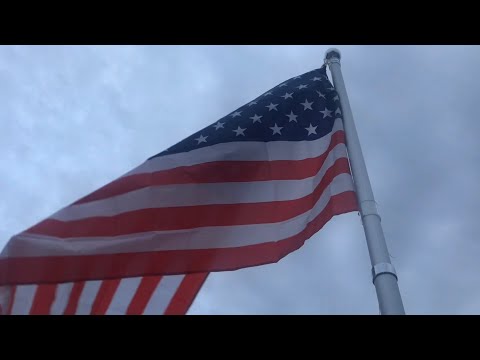 UNBOXING 20 foot telescoping flag pole harbor freight (INSTALLATION)