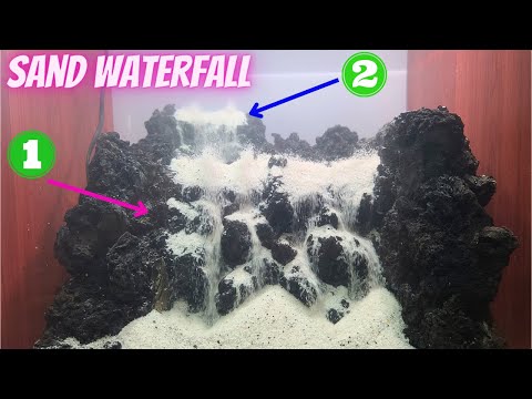 Tricks And Tips For Making A Two-Floor Sand Waterfall Not To Be Missed | DIY Sand Waterfall Aquarium