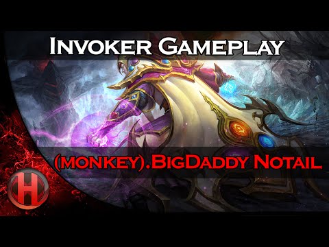 (monkey).BigDaddyN0tail Invoker RAMPAGE Gameplay Dota 2