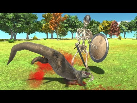 Komodo Dragon 🐉 vs Skeleton Warrior - Animal Revolt Battle Simulator ✅ ARBS