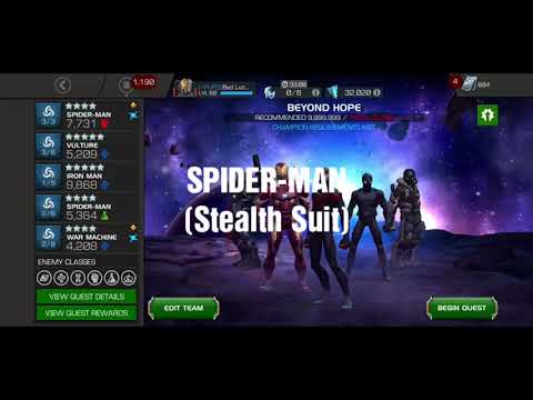 MCOC Spider-Man (Stealth Suit) - Guide on how to use, showcase ability, & gameplay - 02 Dec 2021
