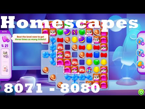 Homescapes Level 8071 - 8080 HD Walkthrough | 3 - match game | gameplay | android | ios | pc | app