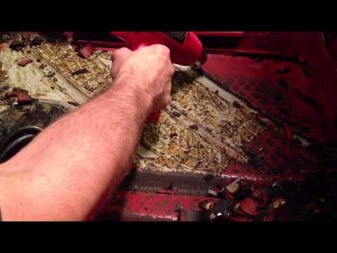 Removing the Factory Sound Dampener, Dynamat, from the VW Cabriolet