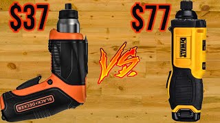 DEWALT 8V VS BLACK AND DECKER 4V BATTLE OF THE ELECTRIC SCREWDRIVERS
