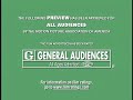 Disney MPAA Trailer Ident Green Band Rated G 2001 2009 March 20 2001 August 18 2009