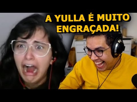 YETZ NÃO AGUENTOU DE TANTO RIR ASSISTINDO O VIDEO DA YULLA - REACT YULLA PEGOU MESTRE