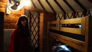preview picture of video 'An Ohiopyle Yurt Walkthrough With Le Ann'
