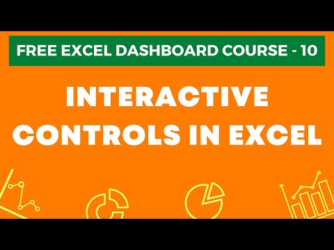 Excel Dashboard Course 10 Excel Interactive Controls Scrollbar Spin Button Checkbox Combobox