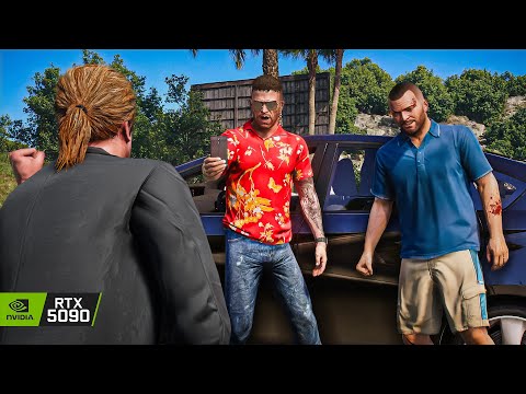 GTA 5 'Trevor meets Michael' Mission 8K Gameplay | RTX 5090 Remastered Graphics MOD