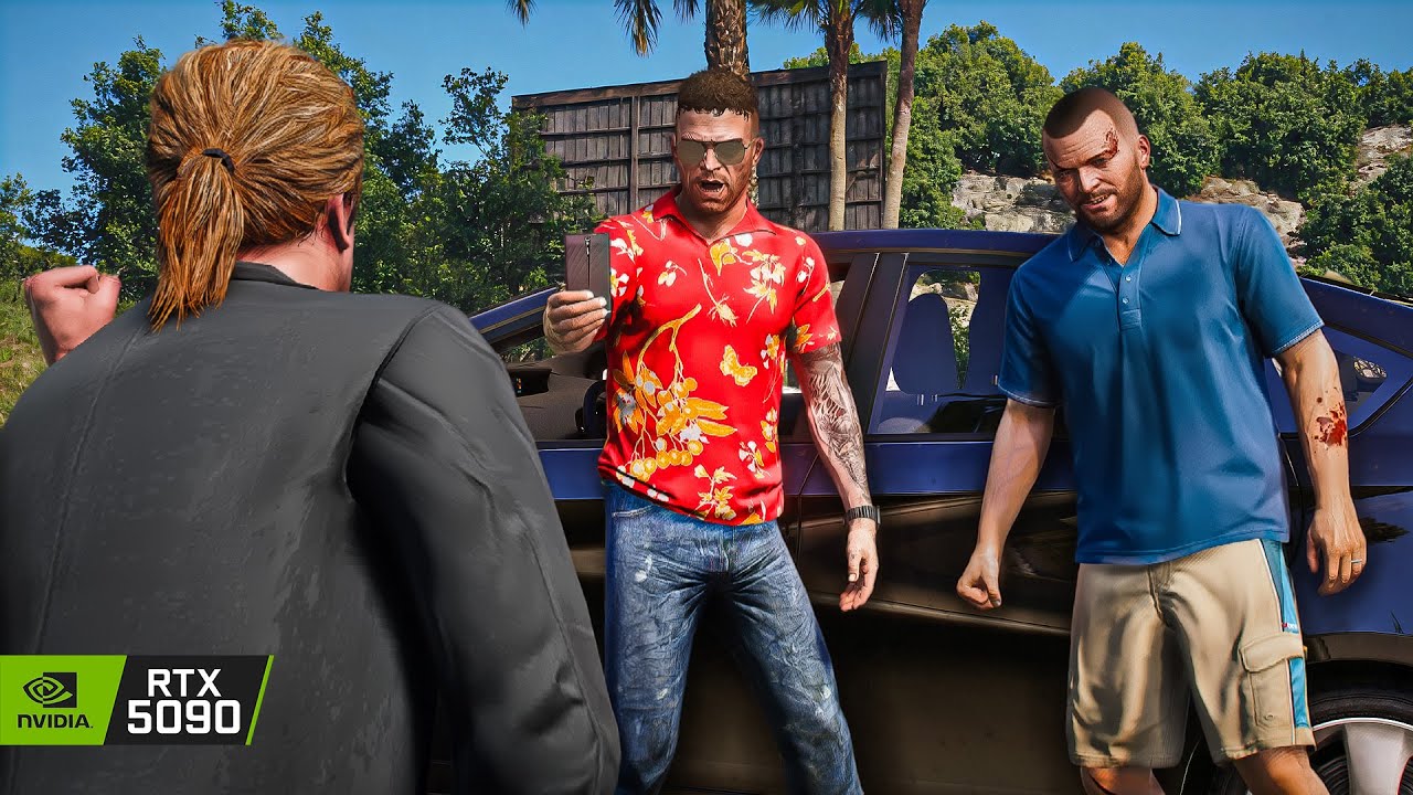 GTA 5 'Trevor Meets Michael' Mission 8K Gameplay | RTX 5090 Remastered Graphics MOD