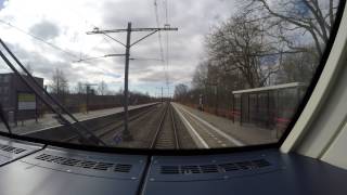preview picture of video '[cabinerit] A train driver's view: Hoorn Kersenboogerd - Amsterdam Sloterdijk, SLT, 22-Mar-2015.'