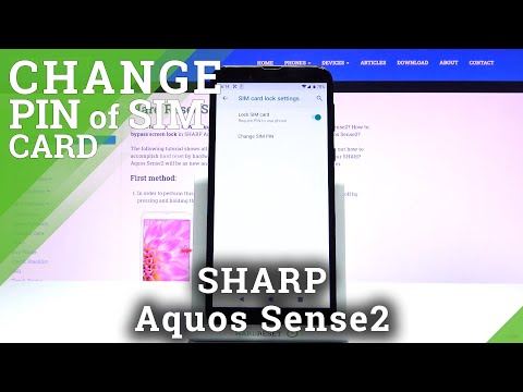 How to Change PIN to SIM in SHARP Aquos Sense2 – PIN Protection