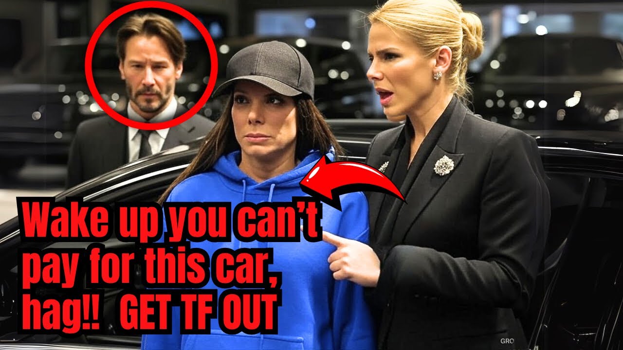 Saleswoman Ignores Sandra Bullock at Luxury Car Dealership – Keanu Reeves Walks Makes She Regret It!