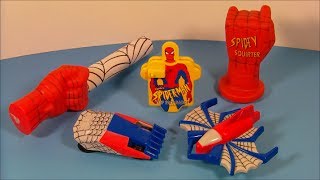 1996 MARVEL'S SPIDER-MAN SET OF 5 SUBWAY KID'S MEAL TOY'S VIDEO REVIEW