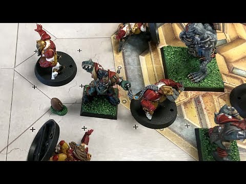 Blood Bowl League Game 1 - Orcs vs Dwarfs