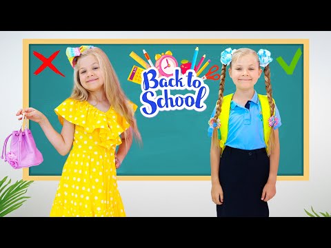 Diana and Roma show School rules / New Back to School story