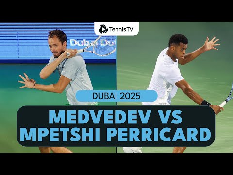 Daniil Medvedev vs Giovanni Mpetshi Perricard Entertaining Match | Dubai 2025