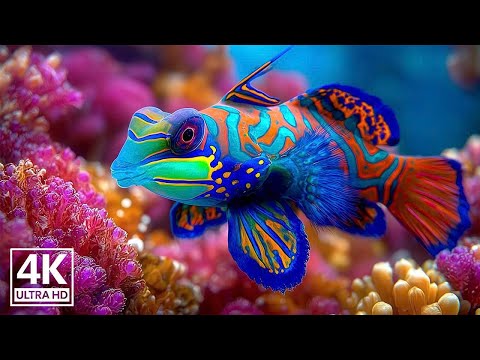 3 HOURS of 4K Underwater Wonders 🌊 Relaxing Ocean Music with Coral Reefs & Colorful Sea Life in UHD