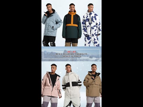 22-23 Men's Mountain Snowsuits, Snowboard Jacket &...