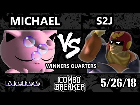 Combo Breaker 2018 Smash Melee - UGS | Michael (Jigglypuff) Vs. Tempo | S2J (Falcon) - SSBM WQ