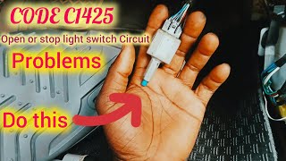 How to fix code C1425 open or stop brake switch Circuit on Prado land cruiser#gariautocare