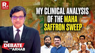 Arnab’s Clinical Analysis of BJP’s Landslide Victory In Maharashtra | Opposition Reduced To Minimal