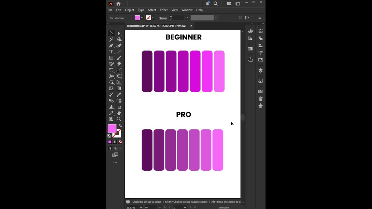 Adobe Illustrator Tips 2025 - How to Create Gradient Color Palette in illustrator