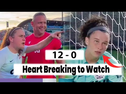 Women's USA Football Team Give Speech and Lose 12-0 to Men's Wrexham FC (Heart Breaking to Watch)