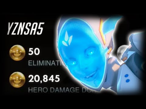 POTG! 50 ELIMS! YZNSA ECHO + PHARAH - GAMEPLAY OVERWATCH SEASON 28 TOP 500