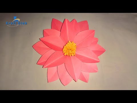 How to Make Giant Paper Flowers for Wedding Backdrop | linascraftclub