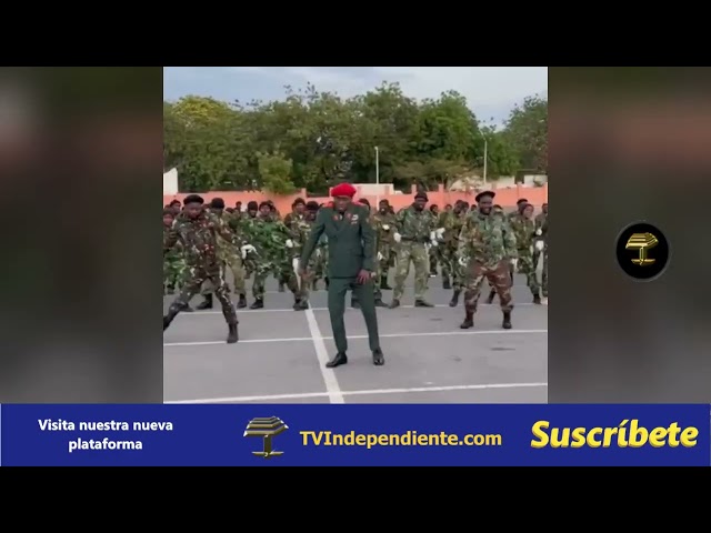 El Ejército angoleño enciende las redes con su carismática danza