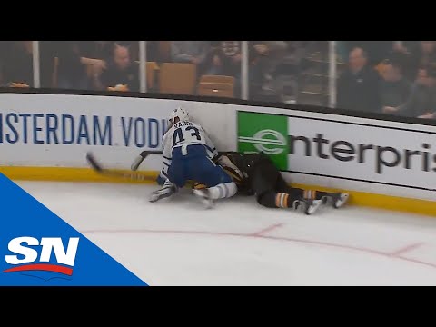 Nazem Kadri Ejected For Cross-Checking Jake DeBrusk After Hit On Patrick Marleau