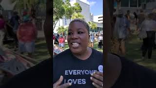 Michele Rayner at reproductive rights rally: WMNF News