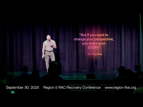 Full Keynote Speech by Dr  Tony Dice — Region 5 Recovery Advisory Council   HD 1080p
