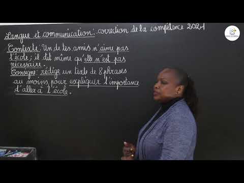 Exercices - CM2 - Français : Langue et communication / Correction CFEE 2021 / Mme Sall