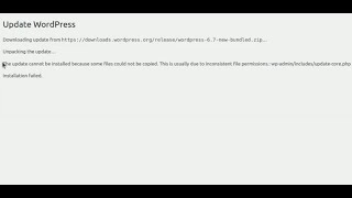 Download the video "How to solve wordpress - The update cannot be installed because some files could not be copied"