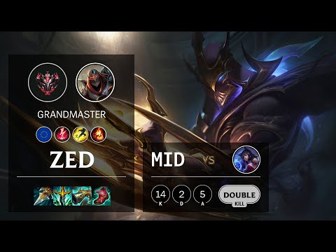 Zed Mid vs Ahri - EUW Grandmaster Patch 11.7