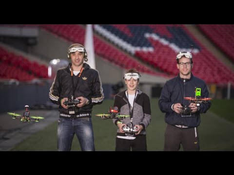 FPV Drone Racing Inside Wembley Stadium