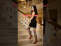 Black Pantyhose Red High Heels Walking Nylons Stockings Tights Legs Girl Model