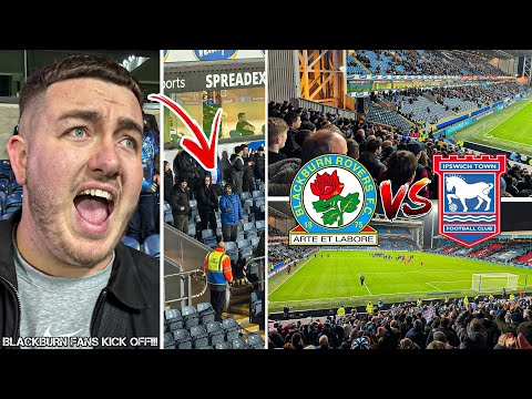 BLACKBURN ROVERS VS IPSWICH TOWN | 1-1 | POLICE ESCORT FANS AS TOWN SCORE 94TH MINUTE EQUALISER!!!