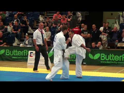 British Karate Kyokushinkai Gabor Rozsa v Vytautas Cepla