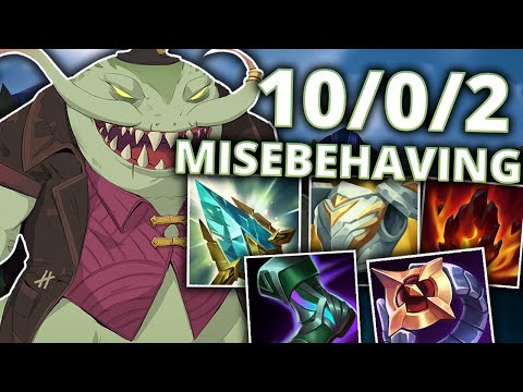 The Perfect Build? Tahm Kench Top Gameplay with Rod of Ages - No Arm Whatley