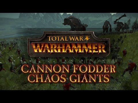 Total War: Warhammer - Cannon Fodder: Zombie Horde vs Chaos Giants!